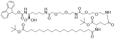 Fmoc-l-lys [oct- (otbu) -glu- (otbu) -aeea-aeea] -OH
